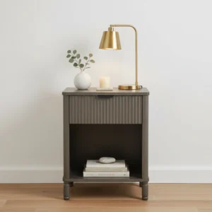 Reed Collection 1 Drawer Cabinet – Modern Compact Storage Unit with Brushed Handle