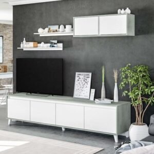Nocca GREY and WHITE TV CABINET - 2964