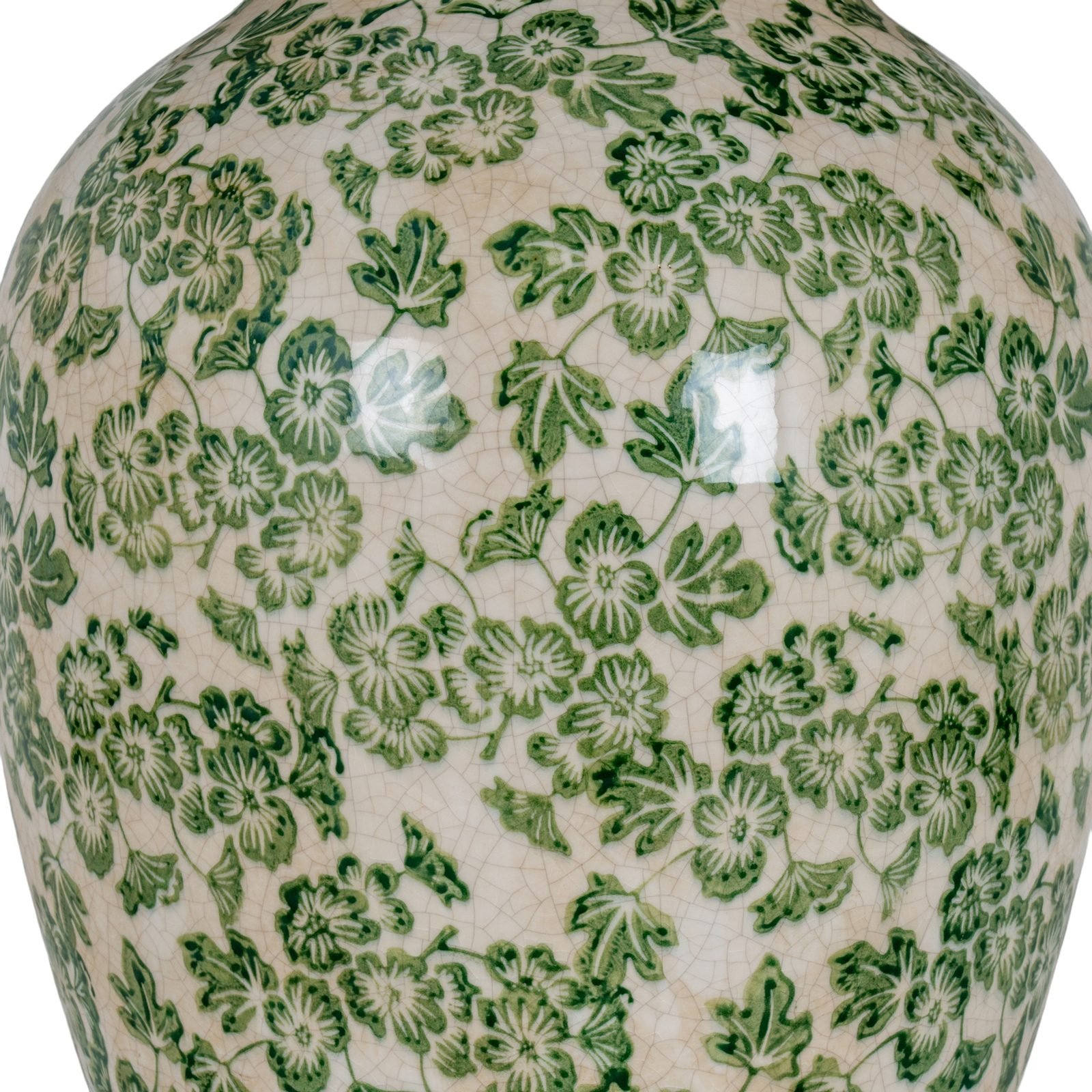 Green Clover Ceramic Pot Lamp Code: 24739