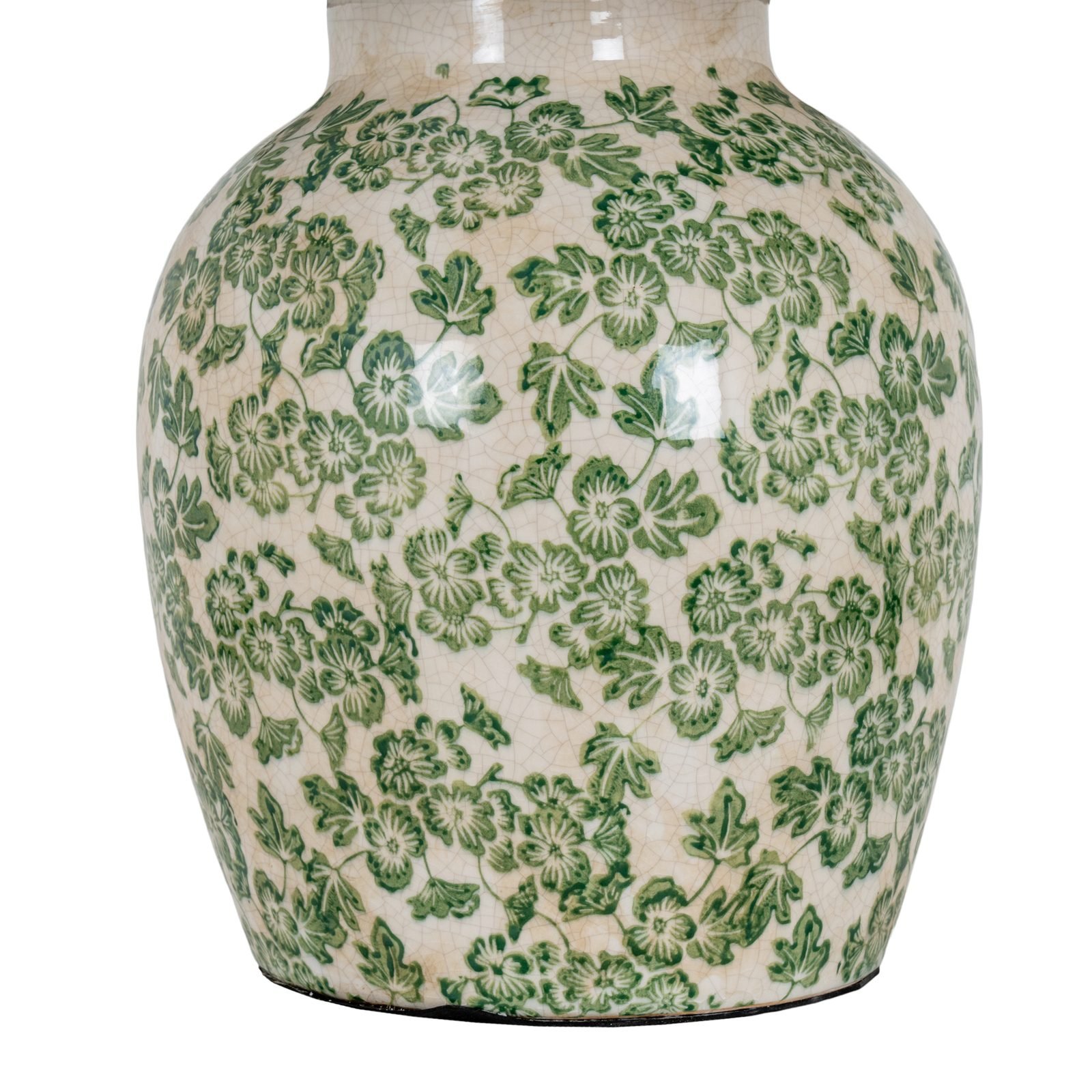 Green Clover Ceramic Pot Lamp Code: 24739