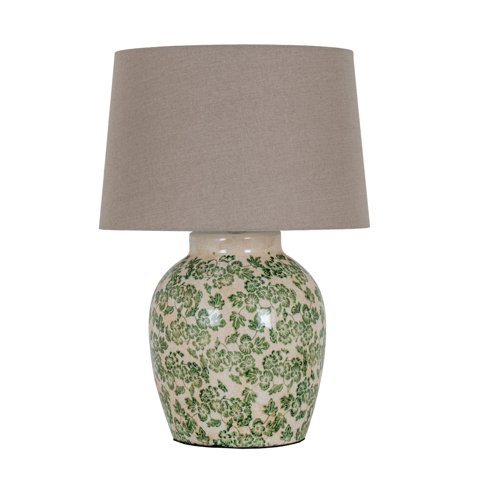 Green Clover Ceramic Pot Lamp Code: 24739